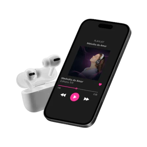 Celular e fones